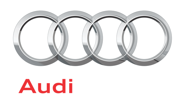 Audi Logo auf der Windschutzscheibe